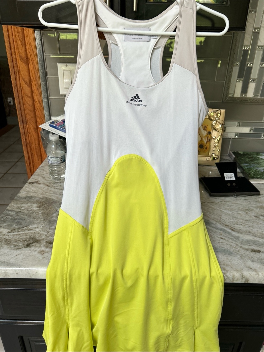 adidas Stella McCartney Barricade Pleated Color Block Tennis Dress Size 40 Small